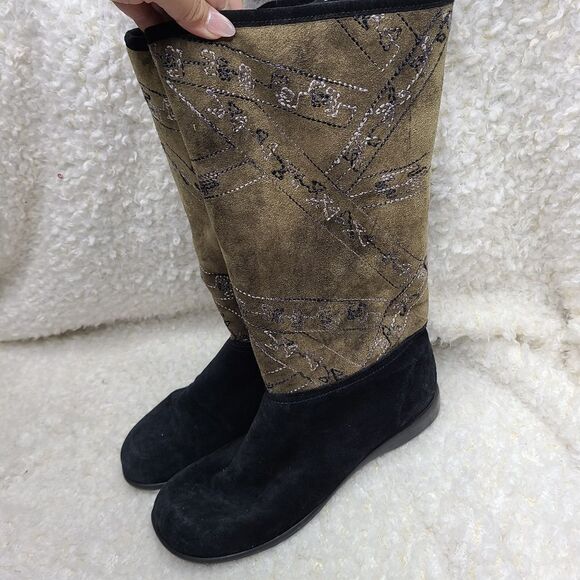 Santana Canada Waterproof Embroidered Fur Lined Pull-on Winter Boots size 9.5 - Picture 3 of 7